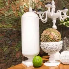 Modern Handmade White Ceramic Vase Made in Italy - Chantal Viadurini