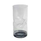 Modern Twisted Acrylic Crystal Vase Various Finishes - Cigarette Viadurini