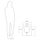 Pot or Colored Divider for Outdoor 3 Dimensions Made in Italy - Plants Viadurini