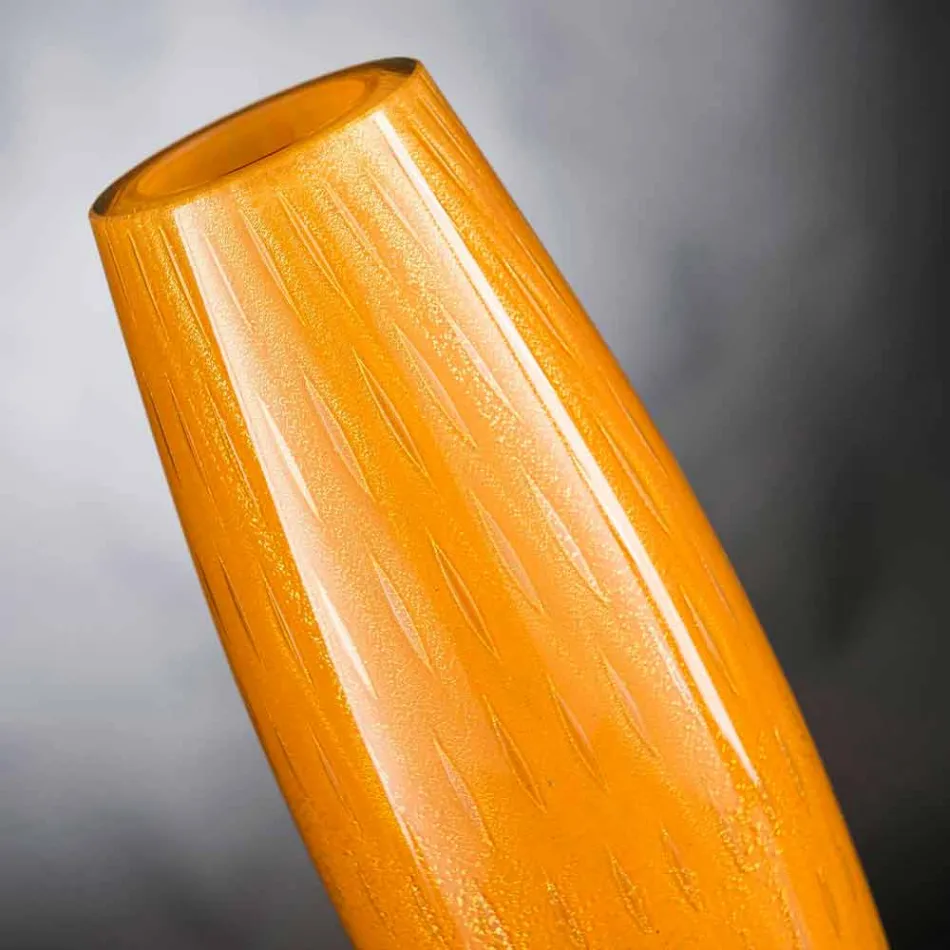 Colored Blown Murano Glass Ornamental Vase Made in Italy - Asper Viadurini