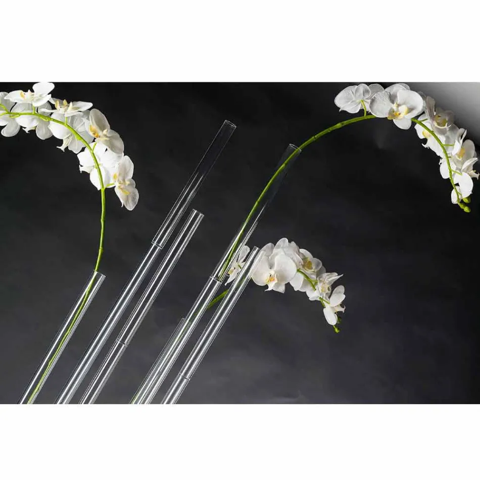 Transparent Plexiglass Indoor Vase Made in Italy - Fortunato Viadurini