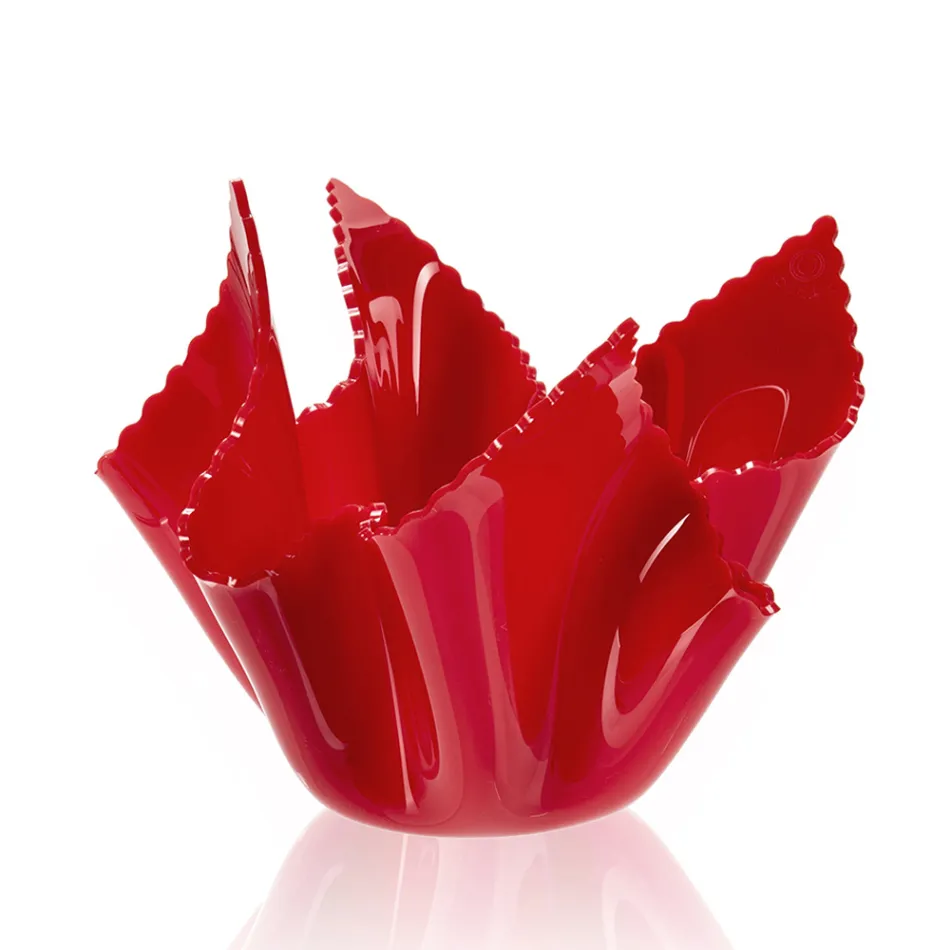 Recyclable Draped Colored Plexiglass Vase 2 Pieces 2 Sizes - Gabria Viadurini