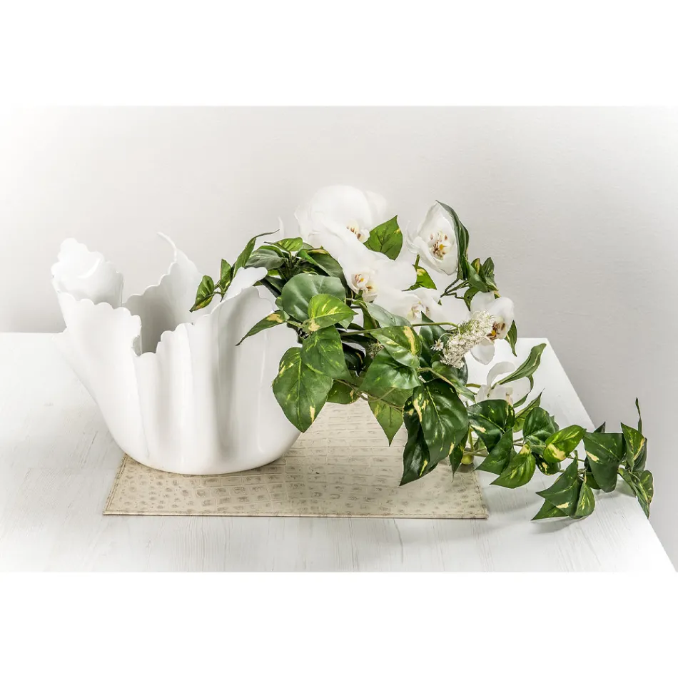 Recyclable Draped Colored Plexiglass Vase 2 Pieces 2 Sizes - Gabria Viadurini