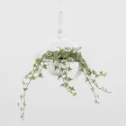 Hanging Flower Vase in Steel and Ceramic Made in Italy - Leotta Viadurini