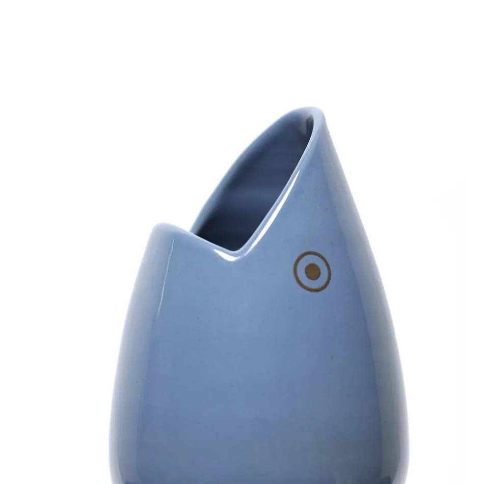 Ceramic Flower Vase Handcrafted in Italy - Tuna Viadurini