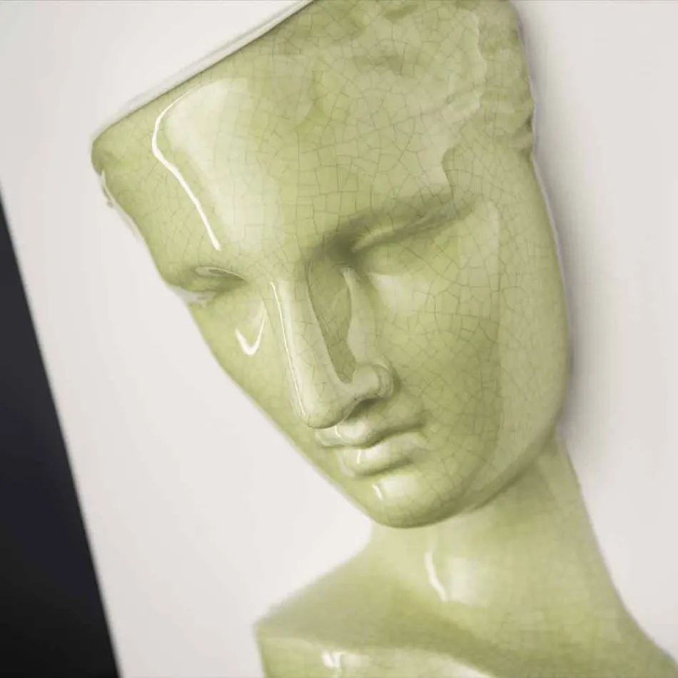 Modern Rectangular Vase in Colored Ceramic Handmade in Italy - Lucas Viadurini