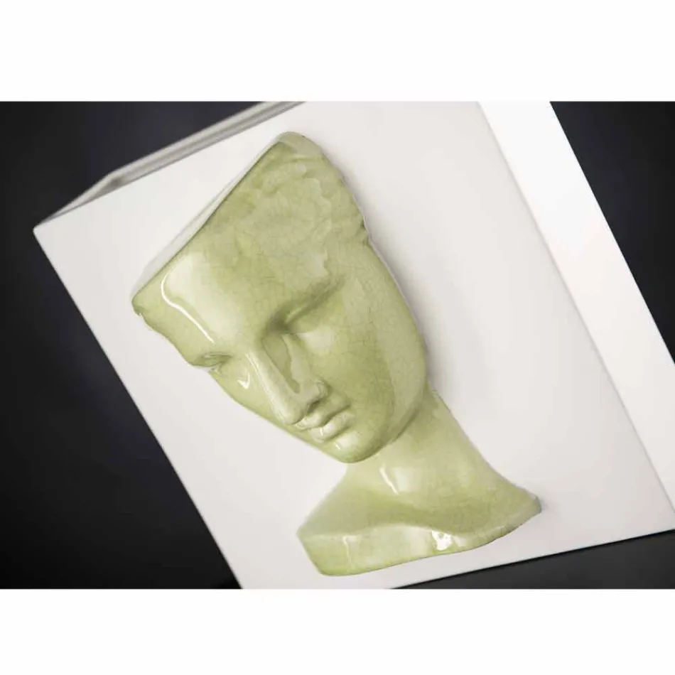 Modern Rectangular Vase in Colored Ceramic Handmade in Italy - Lucas Viadurini