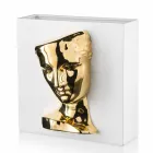 Modern Rectangular Vase in Colored Ceramic Handmade in Italy - Lucas Viadurini