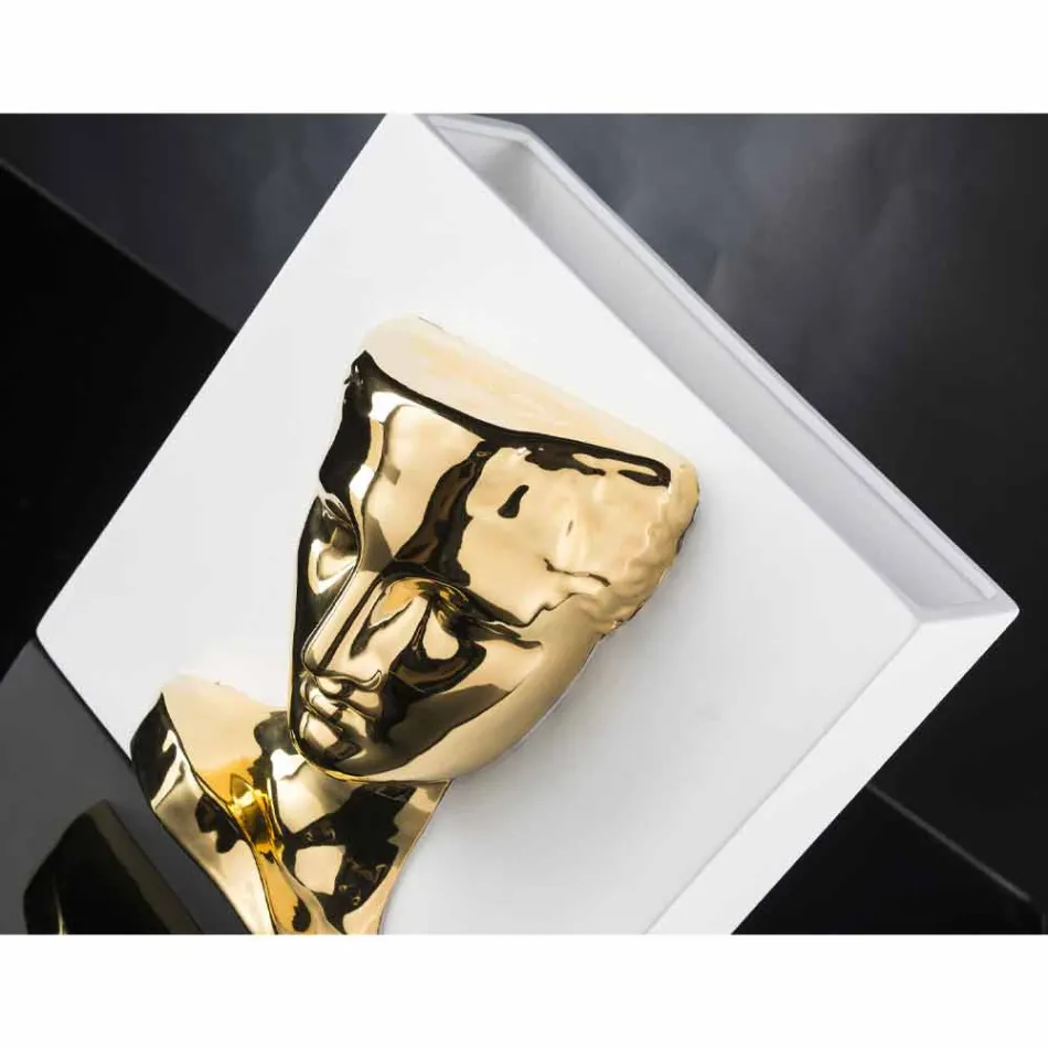 Modern Rectangular Vase in Colored Ceramic Handmade in Italy - Lucas Viadurini