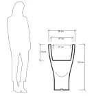 Round Colored Garden Pot in Polyethylene Made in Italy - Tremont Viadurini