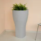 Round Colored Garden Pot in Polyethylene Made in Italy - Tremont Viadurini