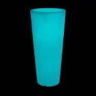 Round Fluo Colored Garden Vase with Light Made in Italy - Avanas Viadurini