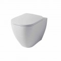 Design toilet vase in white or colored ceramic Trabia