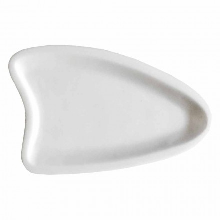 Handcrafted Kitchen Tray in White Carrara Marble Made in Italy - Portos Viadurini