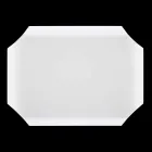 Kitchen Tray Cutting Board in White Corian Elegant Rectangular Design - Ivanova Viadurini