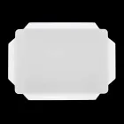 Elegant Kitchen Tray in White Corian Rectangular Cutting Board - Ivanova Viadurini
