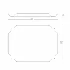 Elegant Kitchen Tray in White Corian Rectangular Cutting Board - Ivanova Viadurini