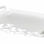White, Beige or Ivory Iron Design Serving Tray Made in Italy - Leiden Viadurini