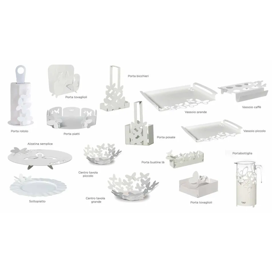 Iron Design Serving Tray, Italian Artisan Production - Leiden Viadurini