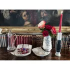 Curved Decorative Tray in Arabescato Marble Made in Italy - Clifton Viadurini