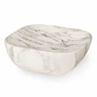Design Tray in Arabescato White Carrara Marble Made in Italy - Rock Viadurini