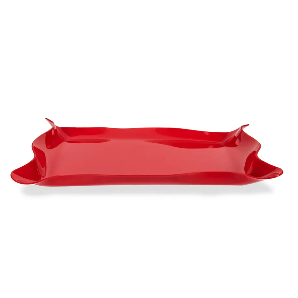 Colored and Recyclable Plexiglass Tray 2 Sizes 2 Pieces - Gabrio Viadurini