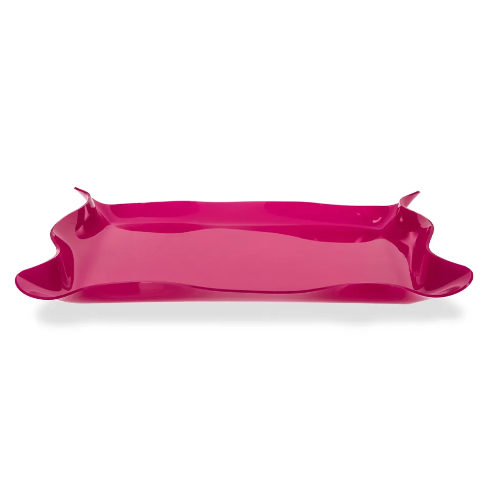 Colored and Recyclable Plexiglass Tray 2 Sizes 2 Pieces - Gabrio Viadurini