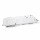 Rectangular Tray in White Carrara Marble Made in Italy - Vassili Viadurini