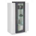 Showcase 3 Doors Lounge White and Anthracite Wood, Cement or Maple - Therese