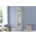 Design Lounge Display Cabinet in White, Anthracite or Concrete Wood - Suzana Viadurini