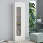 Design Lounge Display Cabinet in White, Anthracite or Concrete Wood - Suzana Viadurini