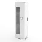 Design Lounge Display Cabinet in White, Anthracite or Concrete Wood - Suzana Viadurini