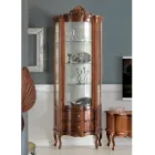 Lounge Display Cabinet 1 Door and 2 Wooden Drawers Made in Italy - Leonor Viadurini