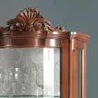 Lounge Display Cabinet 1 Door and 2 Wooden Drawers Made in Italy - Leonor Viadurini