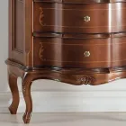 Lounge Display Cabinet 1 Door and 2 Wooden Drawers Made in Italy - Leonor Viadurini