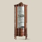 Lounge Display Cabinet 1 Door and 2 Wooden Drawers Made in Italy - Leonor Viadurini