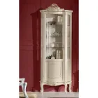 Lounge Wooden Showcase with 1 Luxury Door Made in Italy - Leonor Viadurini