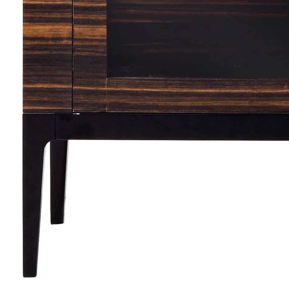 Grilli Zarafa design solid wood cabinet with 2 doors made in Italy Viadurini