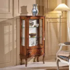 Classic Lounge Showcase Walnut Wood with Door Made in Italy - Versaille Viadurini
