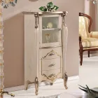 Lounge Showcase with 1 Glass Door and 3 Drawers Made in Italy - London Viadurini