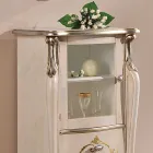 Lounge Showcase with 1 Glass Door and 3 Drawers Made in Italy - London Viadurini