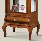 Luxury Lounge Showcase in Classic Walnut Wood Made in Italy - Hastings Viadurini