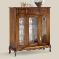Lounge Display Cabinet in Wood with Door and 3 Drawers Made in Italy - Richard