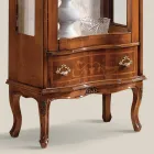 Lounge Walnut or White Wood Showcase with 1 Door Made in Italy - Versaille Viadurini