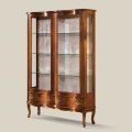 Classic Style Wooden Showcase with Doors and Drawers Made in Italy - Versaille