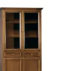 Display cabinet with 2 drawers, 2 wooden doors and 2 glass doors Made in Italy - Camene Viadurini
