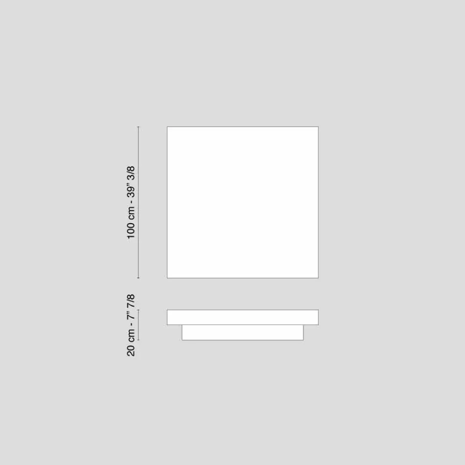 VG trend Loft Cadeau design coffee table in wood fibre Viadurini