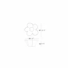 Vondom Agatha planter of modern outdoor colored polyethylene design Viadurini