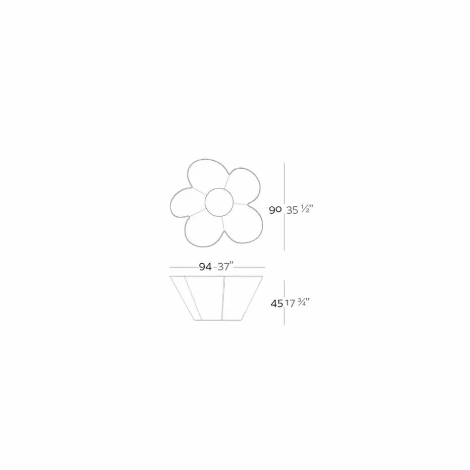 Vondom Agatha planter of modern outdoor colored polyethylene design Viadurini