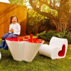 Vondom Agatha design outdoor table in colored polyethylene Viadurini